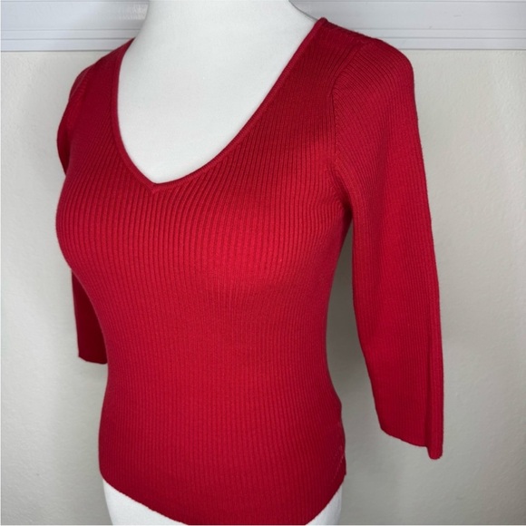 Ralph Lauren 90s Ribbed V-Neck Sweater - Picture 8 of 15